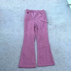 pink shein flare jeans